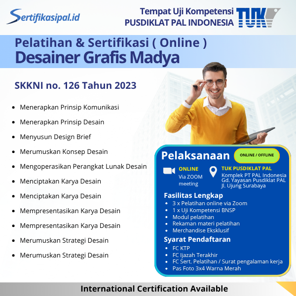 Pelatihan & Sertifikasi BNSP Desainer Grafis Madya