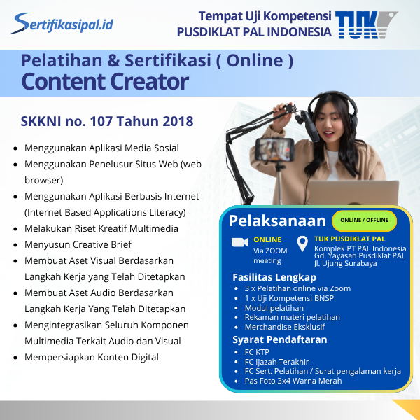 Pelatihan & Sertifikasi BNSP Content Creator