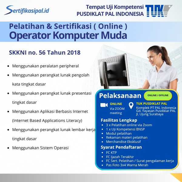 Pelatihan & Sertifikasi Operator Komputer Muda